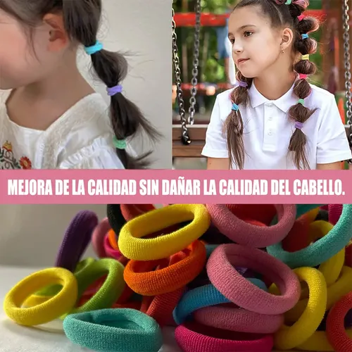 X 875pcs Mini Ligas Elásticas Para Cabello Dama Accesorios T