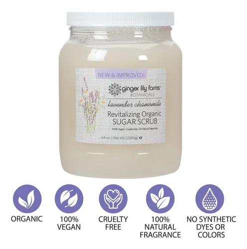 Exfoliante De Azúcar Revitalizante Ginger Lily Farms 1,89 L