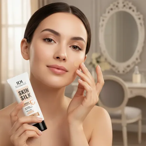 Idi Make Up Base Maquillaje Vit C Skin Silk 104 Tan Beige