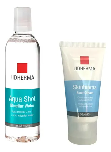 Aqua Shot Locion Micelar + Skinbioma Hidratante Lidherma