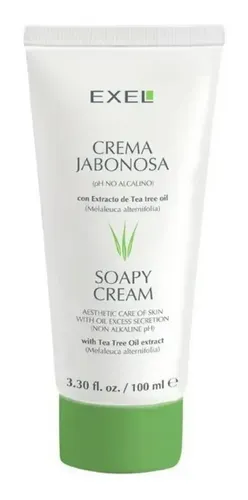 Exel Crema Jabonosa Ph No Alcalino Tea Tree Oil 100ml Momento de aplicación Día Noche Tipo de piel Pieles grasas y acneicas
