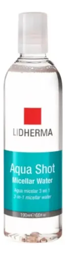 Aquashot Loción Micelar 3 En 1 Lidherma 190ml Limpia/hidrata