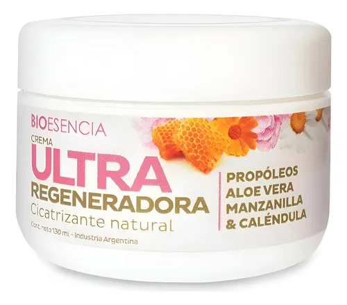 Crema Ultra Regeneradora Con Propóleos Aloe Manzanilla Fragancia Natural