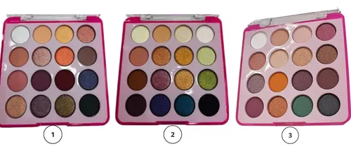 Paleta Sombras Ojos Matte Shining 16 Tonos Rosa Tejar Make Up