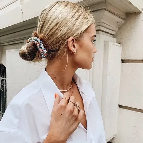 Brinie Pearl Scrunchie – Cintas Elásticas Para El Pelo, Colo