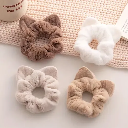 Aa 4 Lindas Cintas Para El Pelo Con Orejas De Gato De Felpa
