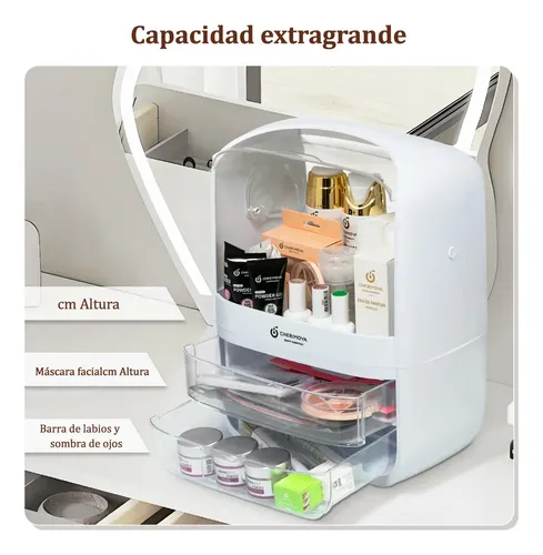 Organizador De Cosmeticos Maquillajes 3 Cajones Separadores