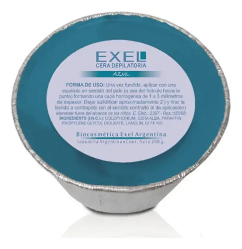 Pack X 4 Cera Depilatoria Rosa Miel Azul Verde Exel 200 G