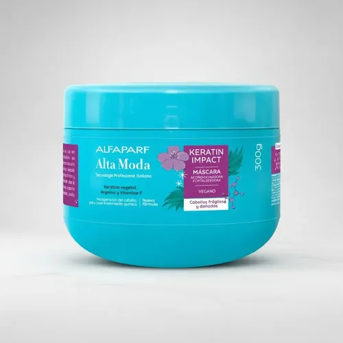 Mascara Keratin Impact Alfaparf Alta Moda 300ml Vegano