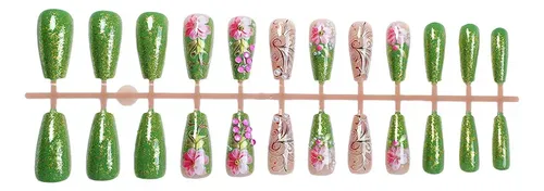 Juego De Decoración De Uñas Desmontable Y Reutilizable, A
