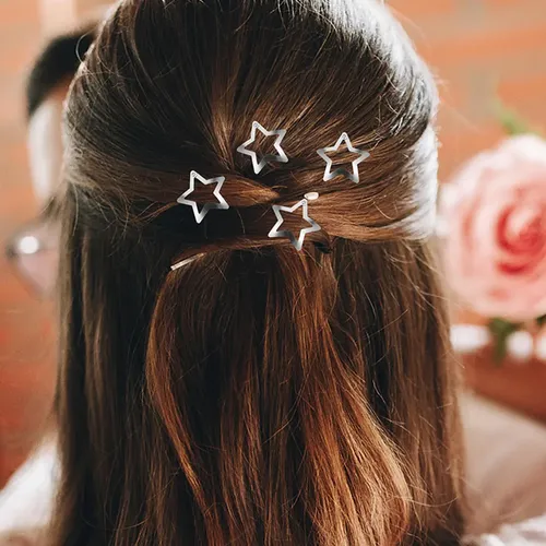 ~ 40 Pinzas For El Pelo Con Forma De Estrella, Horquillas `