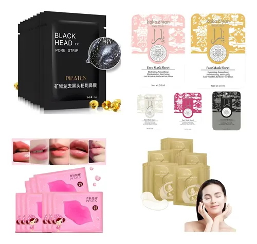 Set Skincare Mascarillas+labios+ojeras+espinillas X6 Un