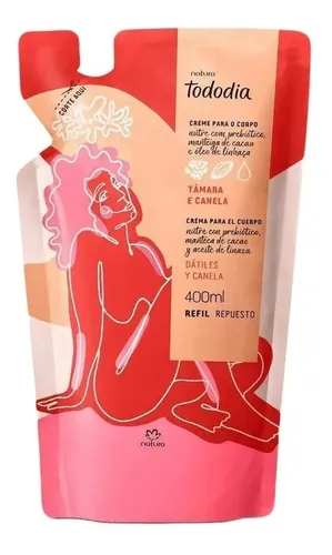 Crema Corporal Hidratante Natura Tododia de Dátiles y Canela 400 mL