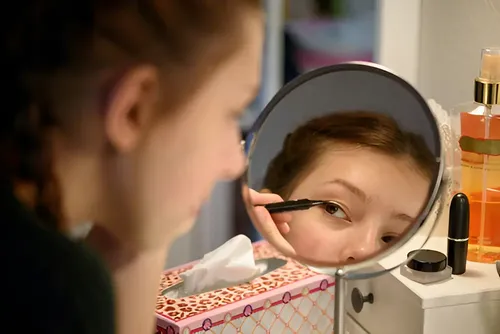 Espejo de Maquillaje Redondo Mor con Aumento y Pie