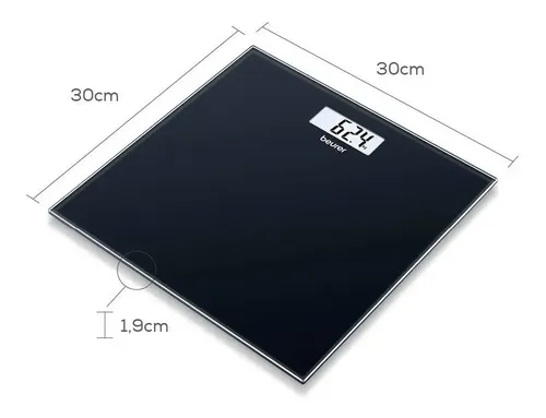Balanza digital Beurer GS 10 negra, hasta 180 kg
