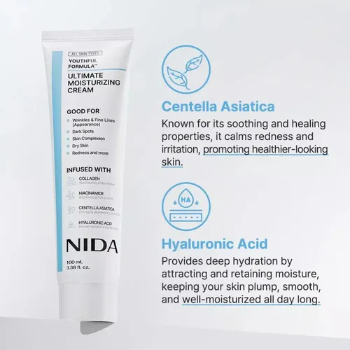 Crema Hidratante Nida Youthful Formula Con Centella Asiática
