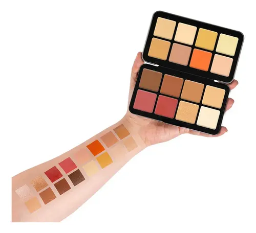 Paleta De Maquillaje De 16 Colores De Rubor Y Corrector K