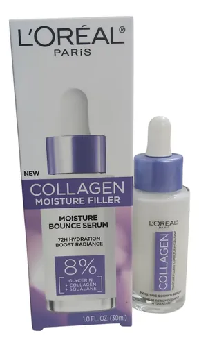 L’oreal Paris Collagen Moisture Face Sérum, Glow Serum Todo Tipo De Piel Día/noche
