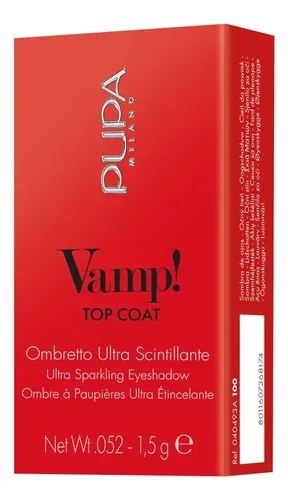 Sombra De Ojos Pupa Vamp! Eyeshadow Color de la sombra TOP COAT SPARKLING PLATINUM