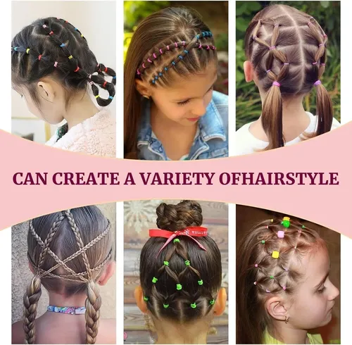 1800pc Mini Ligas For El Cabello/ Pinzas Niñas Accesor
