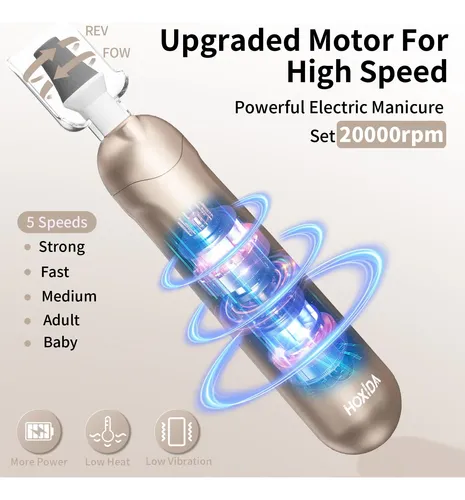 Lima De Uñas Eléctrica Con Múltiples Cabezales De Pulido