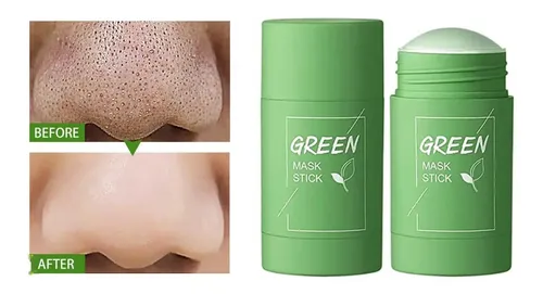 Máscara de té verde en barra Limpieza de piel Puntos negros Manchas Tipo de piel seca