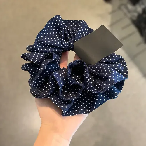Cintas Para El Pelo Preppy Con Lunares De Doble Capa, Color