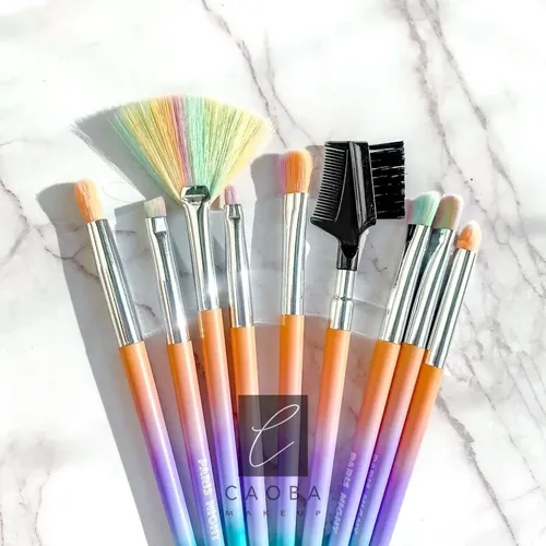 Set 9 Brochitas Unicorn Completo Maquillaje Caobamakeup