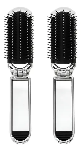 2 Mini Cepillo De Cabello Plegable For Llevar En El Bolso