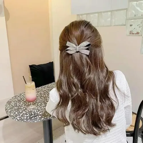 1 Broche De Pelo Con Diamantes De Imitación De Lujo Para Muj