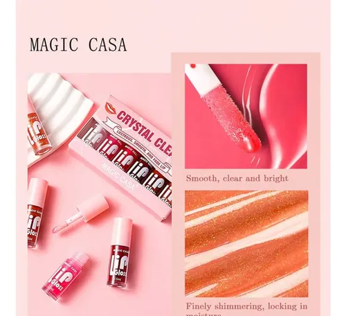 6-piece Moisturizing Lip Oil Set, For Glossy Lip Care
