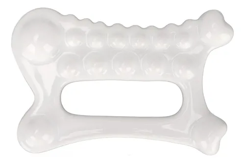 Herramienta De Masaje De Cerámica Gua Sha, Blanca