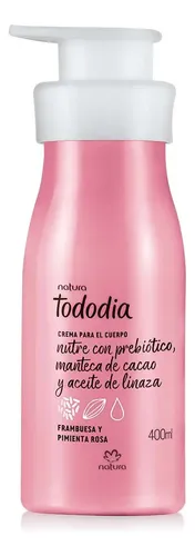 Crema Nutritiva Natura Tododia 400 Ml Frambuesa Y Pimienta Rosa