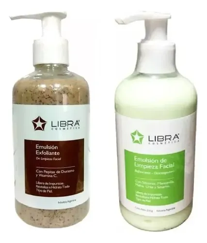 Pack Emulsión Exfoliante y de Limpieza Libra con Vitamina C para Todo Tipo de Piel