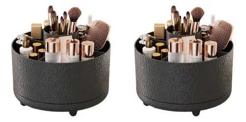 2 Cajas Organizadoras De Maquillaje Giratorias Para Cosmétic