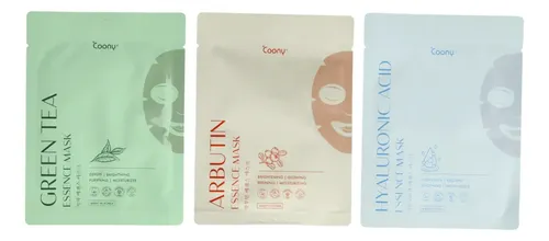 Set X3 Mascarillas Faciales Coony Hidratantes Antiedad