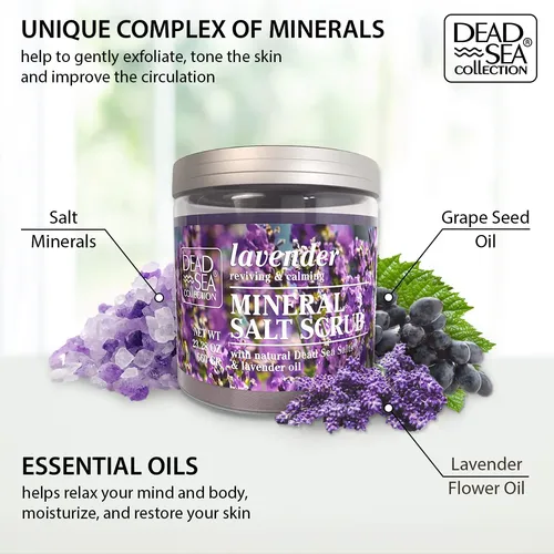 Exfoliante Corporal Dead Sea Collection Con Sal De Lavanda 7