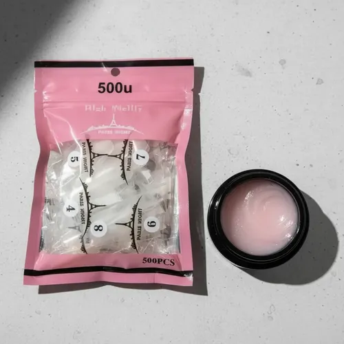 Kit Soft Gel 500 Tips Paris Night + Gel Solido Premium