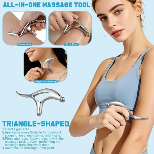 Set 6 Herramientas Metal Masaje Gua Sha Muscular