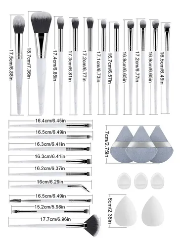 Set De 28 Brochas De Maquillaje Para Personas Mayores Powder
