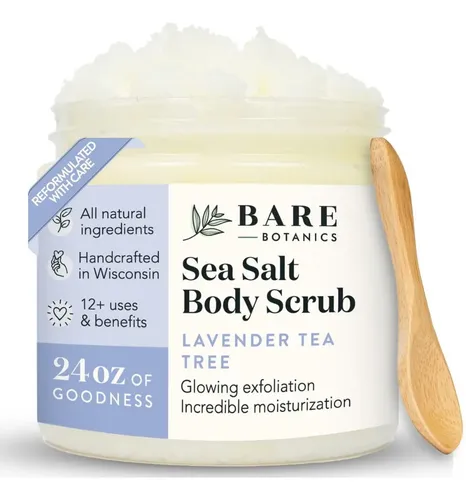 Exfoliante Corporal Bare Botanics Lavanda Árbol Té 710ml