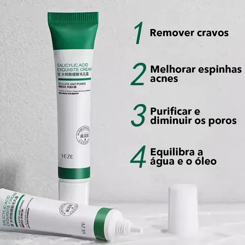 / Crema De Ácido Salicílico Para Eliminar Los Poros Del