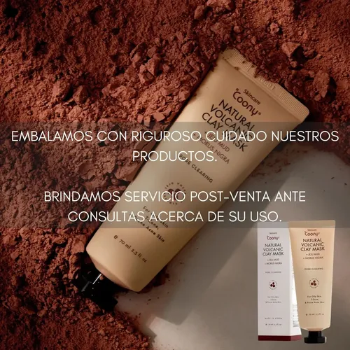 Mascara Arcilla Natural Volcanic Clay Corea Coony Acne 70ml