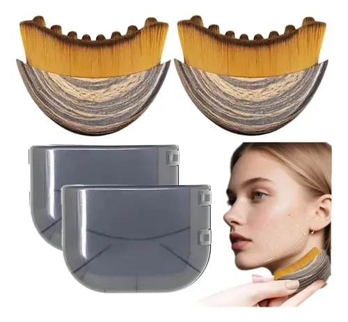 Brocha Facial Para Contorno Linfático Rokaty Para Esculpir (