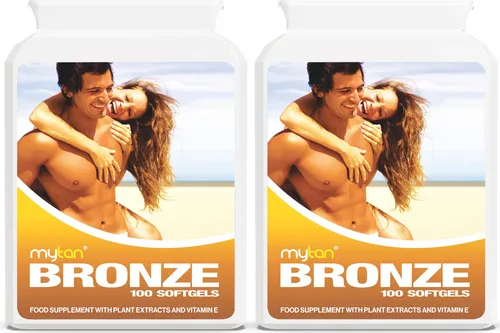 Píldoras Bronceadoras Mytan Bronze, Paquete Doble, 200 Cápsu
