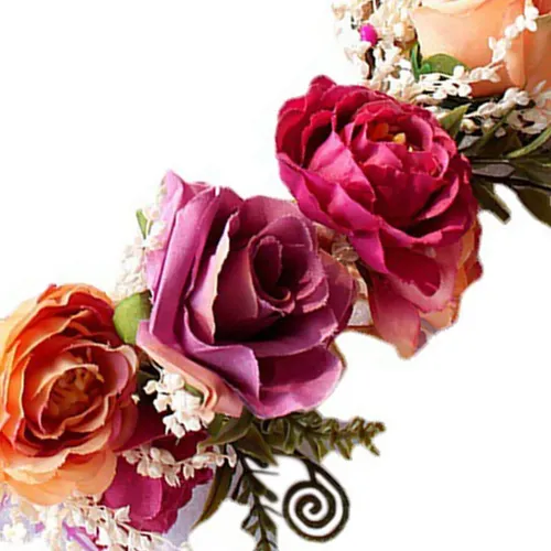 2 Diademas De Flores Para Mujer Con Cinta Para El Pelo