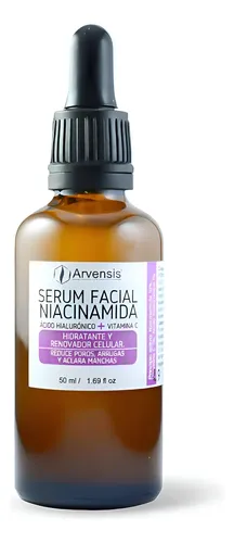 Serum Niacinamida Con Hialuronico Vitamina C 50cc Arvensis