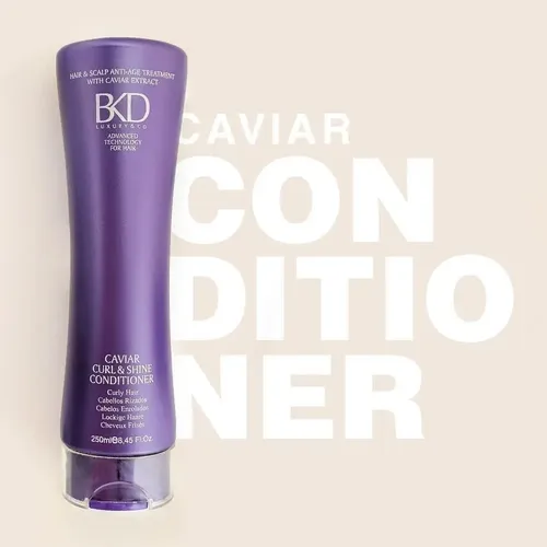 Bkd Caviar Acondicionador Cabello Rizado Curl & Shine 250ml Fidelite Nutrcion Cabellos Con Rulos & Ondeados Brillo Supremo Anti Frizz Definicion Rizos