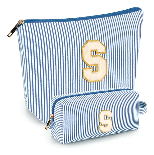 Set De Bolsas De Maquillaje Mibasies Blue S Para Mujeres Y N