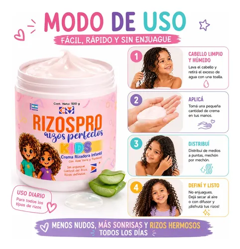 Crema Rizadora Infantil Apta Metodo Curly Control Friz Arlex